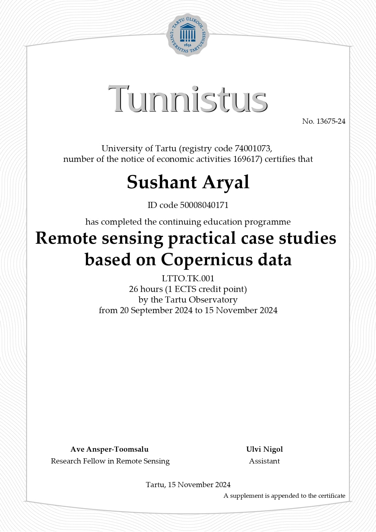 Remote Sensing