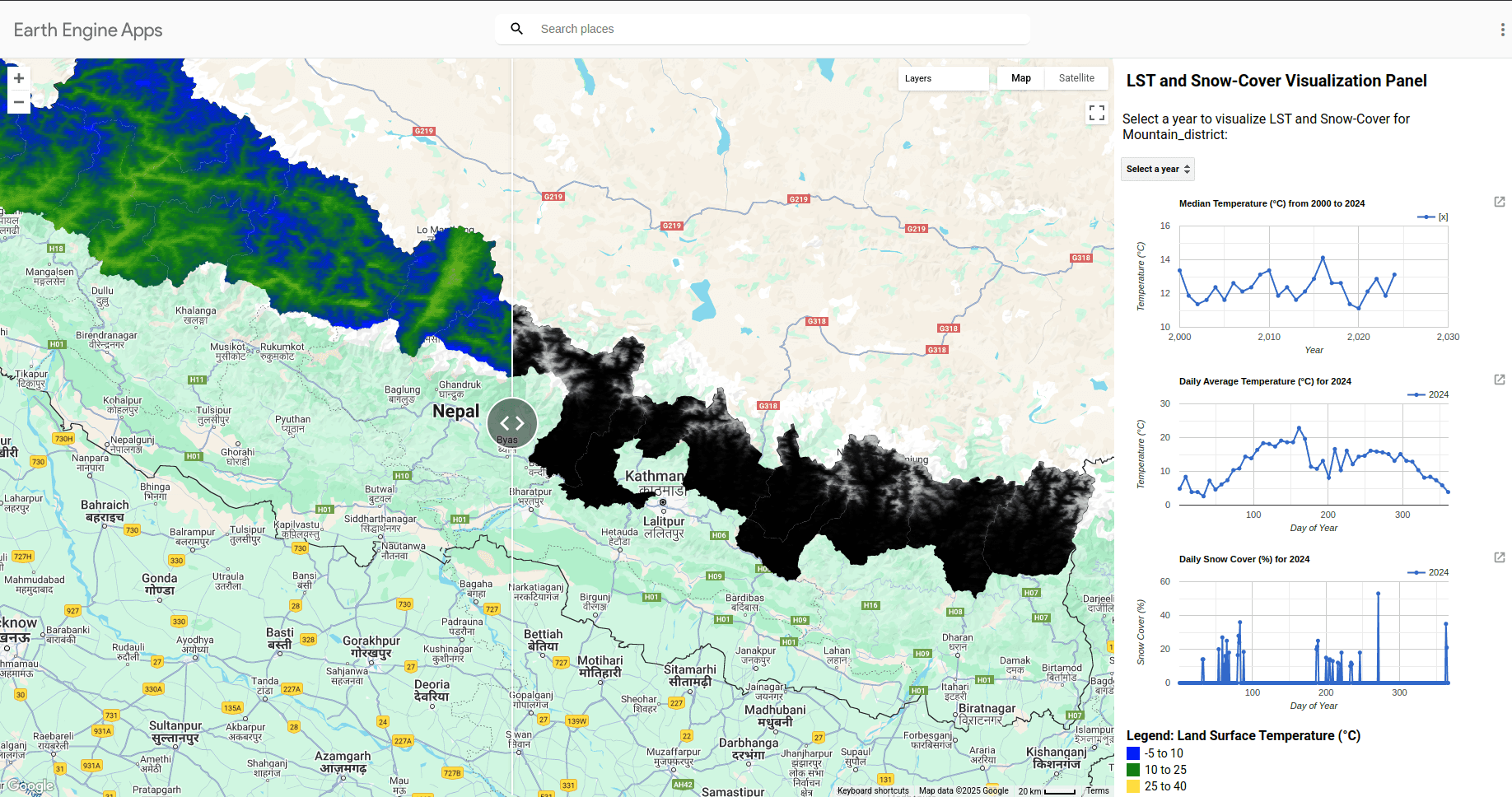 Remote sensing with GEE